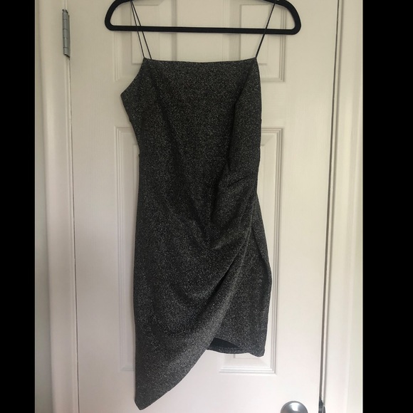 Glitter Asymmetrical Dress - Picture 8 of 12